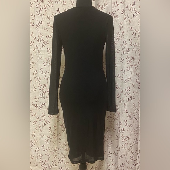 INC International Concepts - V-Neck Ruched Mesh Dress (NWT) - Picture 2 of 7